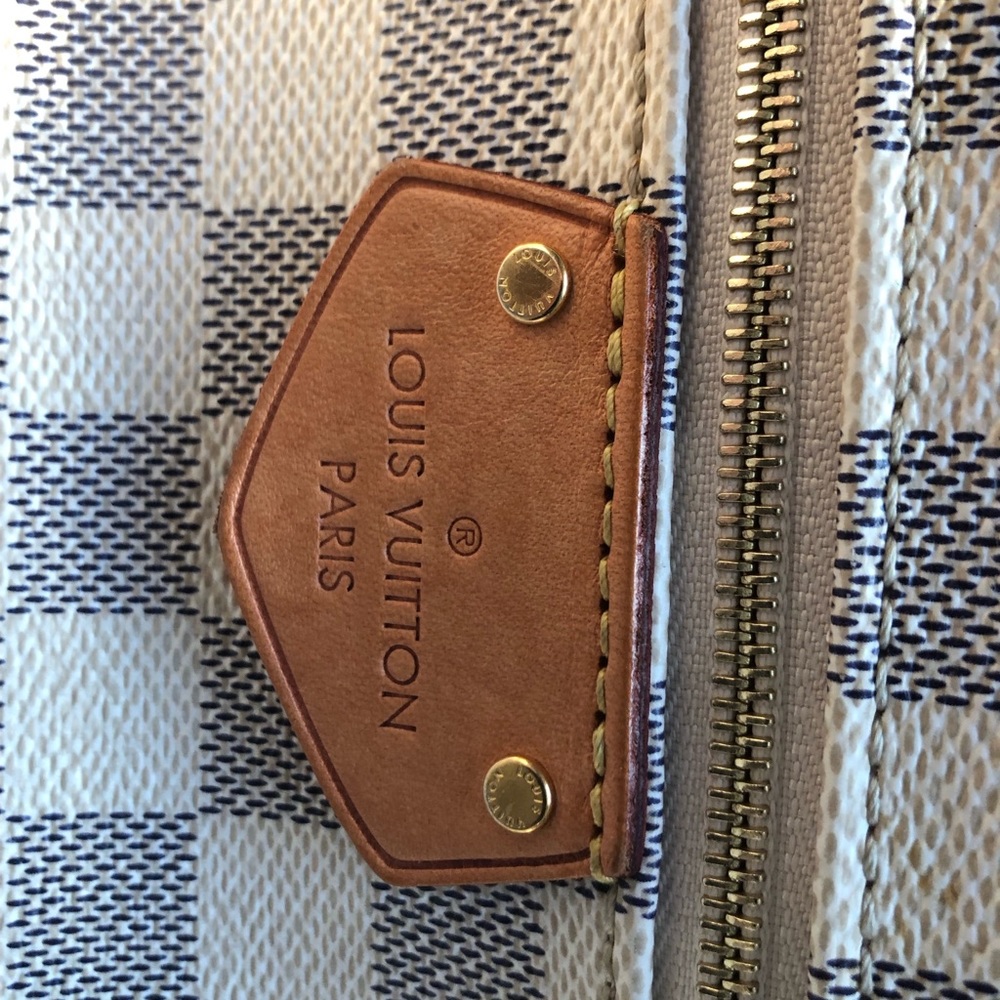 💯 Authentic Louis Vuitton Damier Azur lena MM - Picture 6 of 11